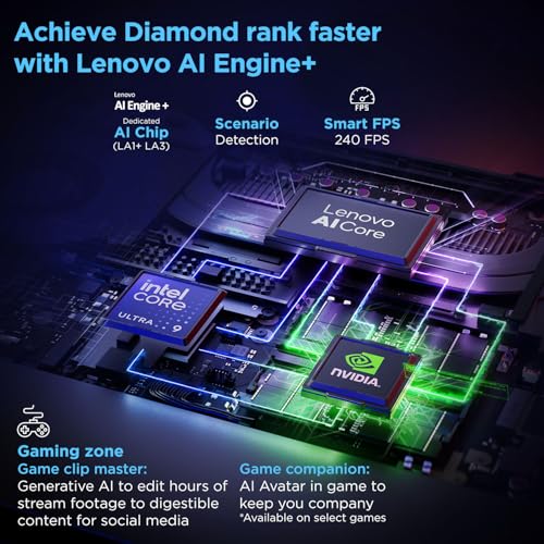 Image of Lenovo Legion Pro 5 2025 Intel Core Ultra 9 275HX | NVIDIA RTX 5070Ti 12GB (32GB RAM /1TB SSD /WQXGA OLED /240Hz /16(40.64cm) /Windows 11 /Office 2024 /Black /2.4Kg), 83LU0011IN AI Powered Gaming Laptop