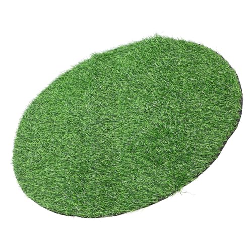 KONTONTY Alfombra Césped Artificial Exterior Grosor Resistente Agua Sol para Patio Jardín Mascotas Área Fácil Limpieza