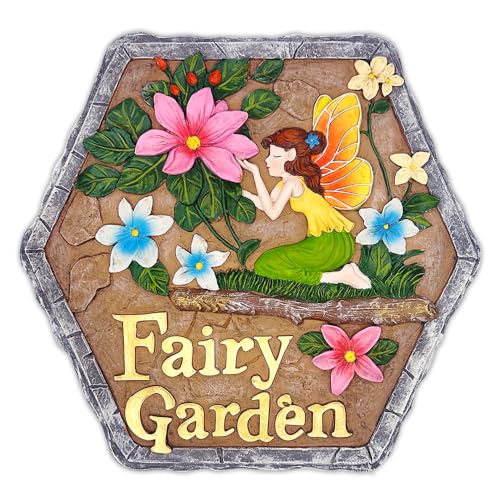 OrnamentallyYou Elegant Resin Stepping Stone, Outdoor Garden Pathway Decoration (Fairy