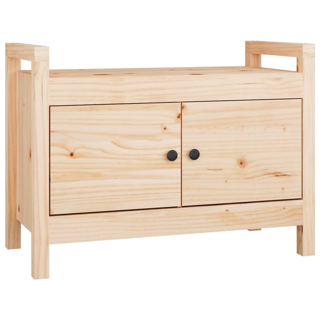 vidaXL Panca da Ingresso 80x40x60 cm in Legno Massello di Pino