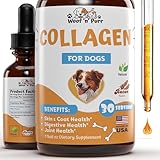Collagen for Dogs - Liquid Collagen for Dogs - Skin and Coat Supplement for Dogs - Dog Liquid Collagen - Dog Collagen - Dog Collagen Drops - Collagen Dog - Collagen Dogs - 1 fl oz
