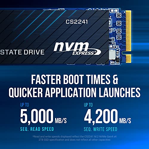 Image of PNY CS2241 1TB PCIe Gen4 SSD M.2 2280 Upgrade Kit - Up to 5,100MB /s Read - PC /Laptop Upgrade for Gaming, Photo /Video Rendering, and Workstations - Internal Solid State Drive - M280CS2241-1TBKIT-RB