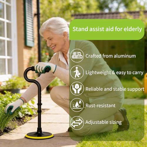 Standing Aid for Seniors Stand Assist Aid Devices & Supports for Elderly Help Get Up from Floor Standing Mobility Aid Tool Rising Indoors Garden Housework Bedroom Bathroom Bedside - Image 3