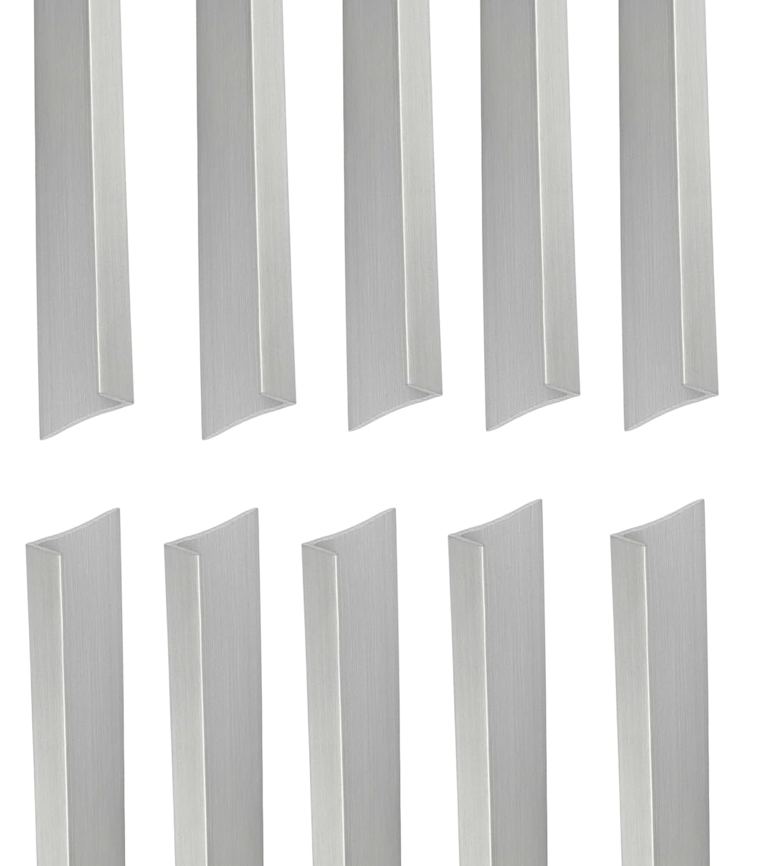 5/10 Profili Angolari Disuguali da 2 Metri | Finitura Alluminio Naturale | 40x15mm Disponibili per Rifiniture Perfette (10, Alluminio Naturale)