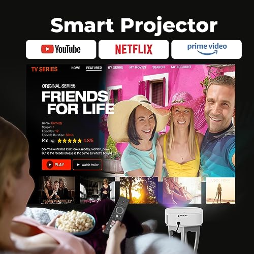 ZEBRONICS PIXAPLAY 28 1080P FHD, 508 cm Screen, Dolby, Smart Projector, 18000 Lumens, Auto Focus, Auto Keystone, HDMI (ARC), Miracast, Dual Band,... - Image 6