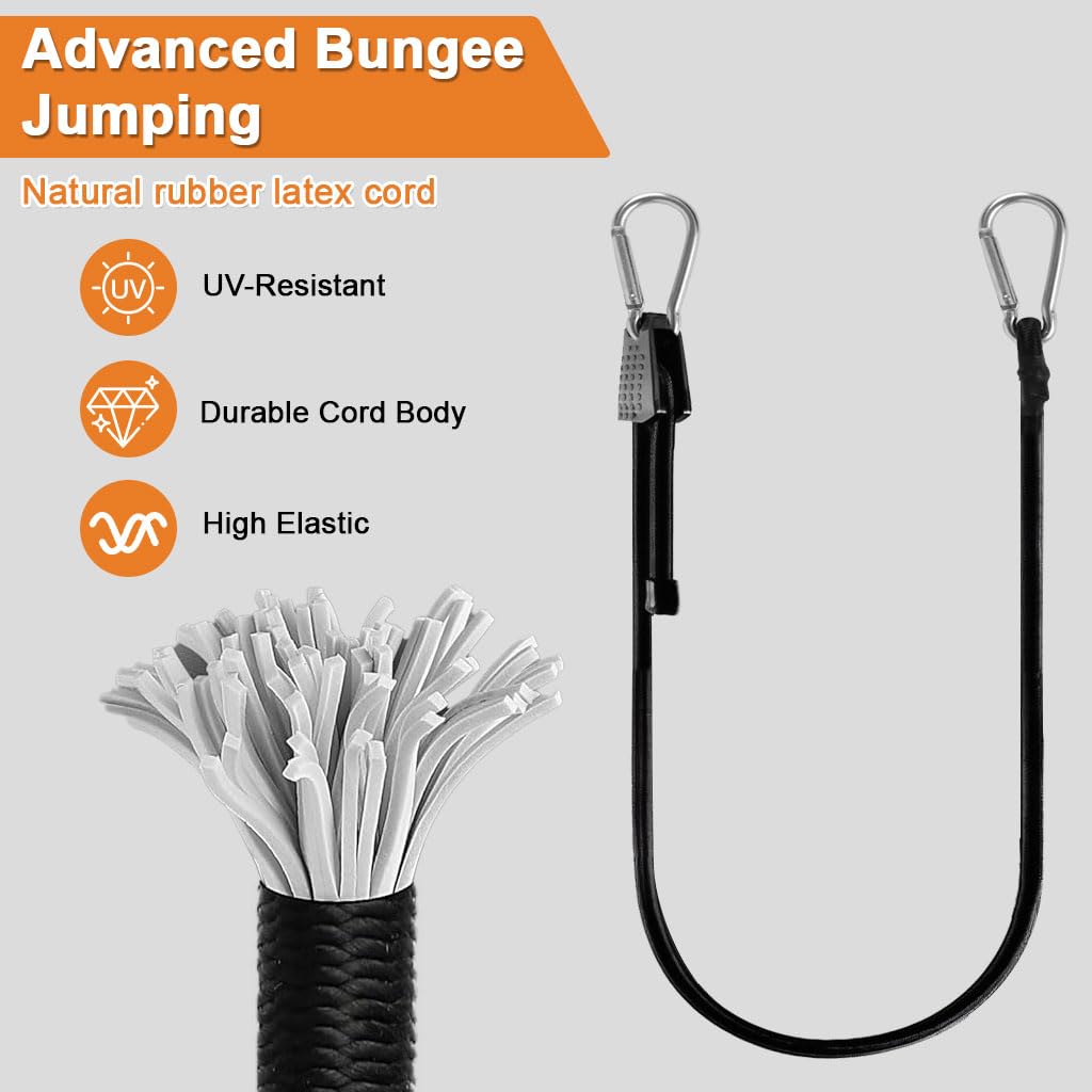 STHIRA® 2 Pcs 3.3ft Bungee Cord With Metal Hooks for Bike Luggage — Amazon image 4