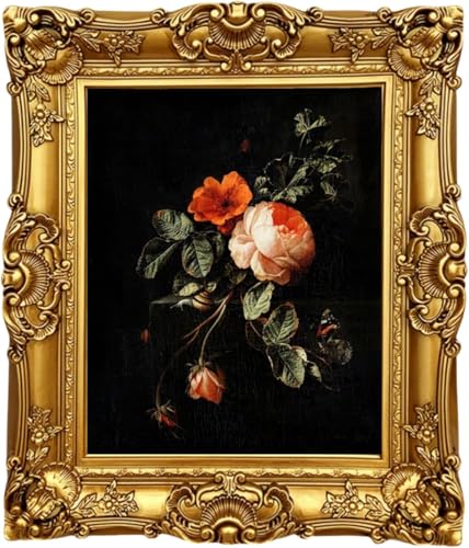 Vintage Picture Frame 8x10, Antique Gold Frame, Ornate Baroque Photo Frame 8x10 with Acrylic Glass Front, Tabletop Wall Hanging, Photo Display, Gift Ideas