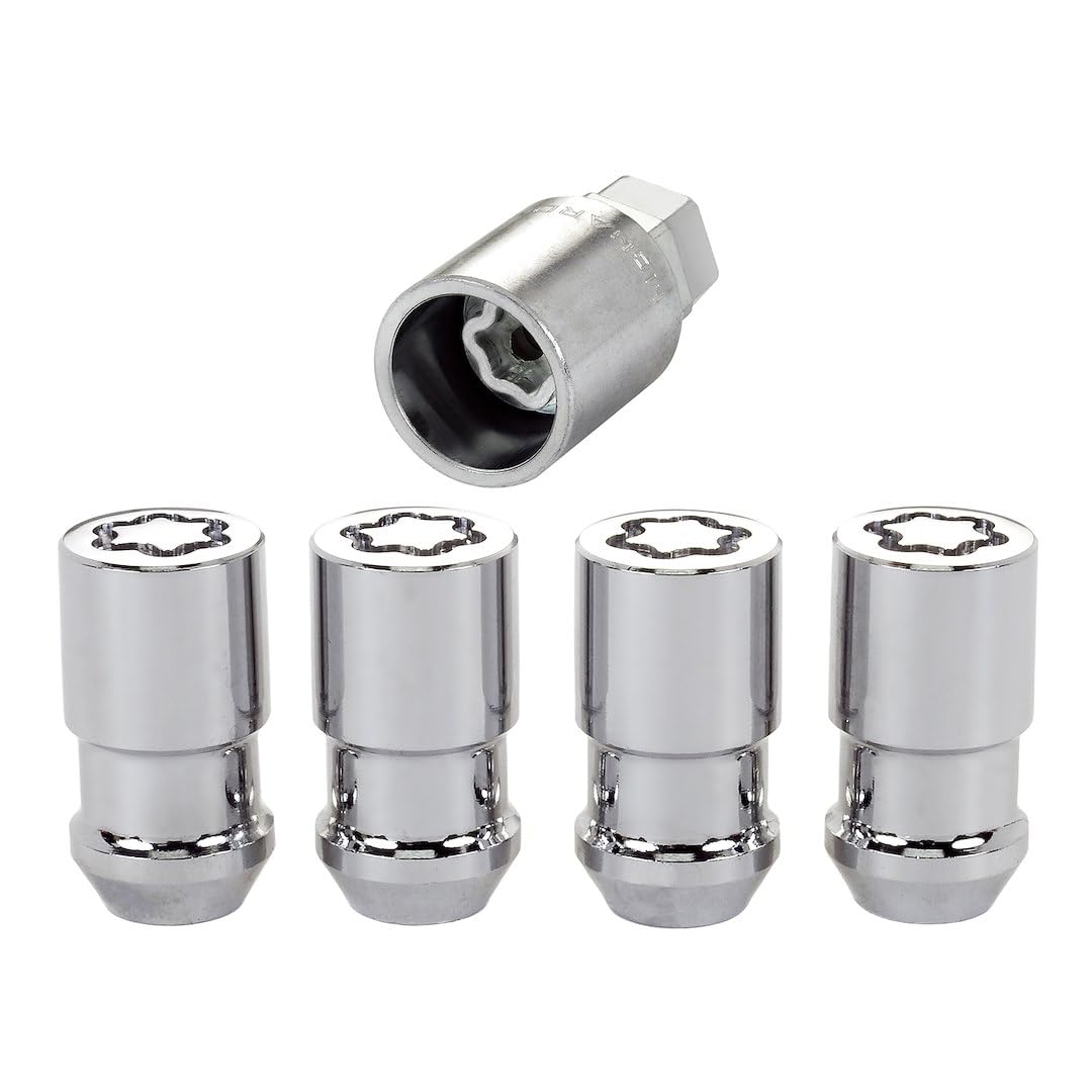 Amazon.com: MCGARD 24198 Chrome Cone Seat Wheel Locks (1/2