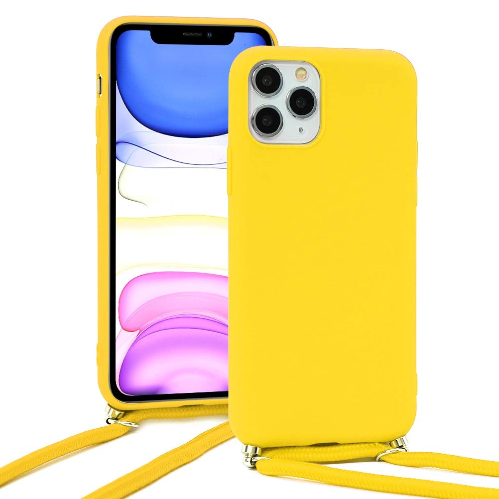 Funda De Silicona Suave Con Cordón Cruzado Para IPhone, Carcasa