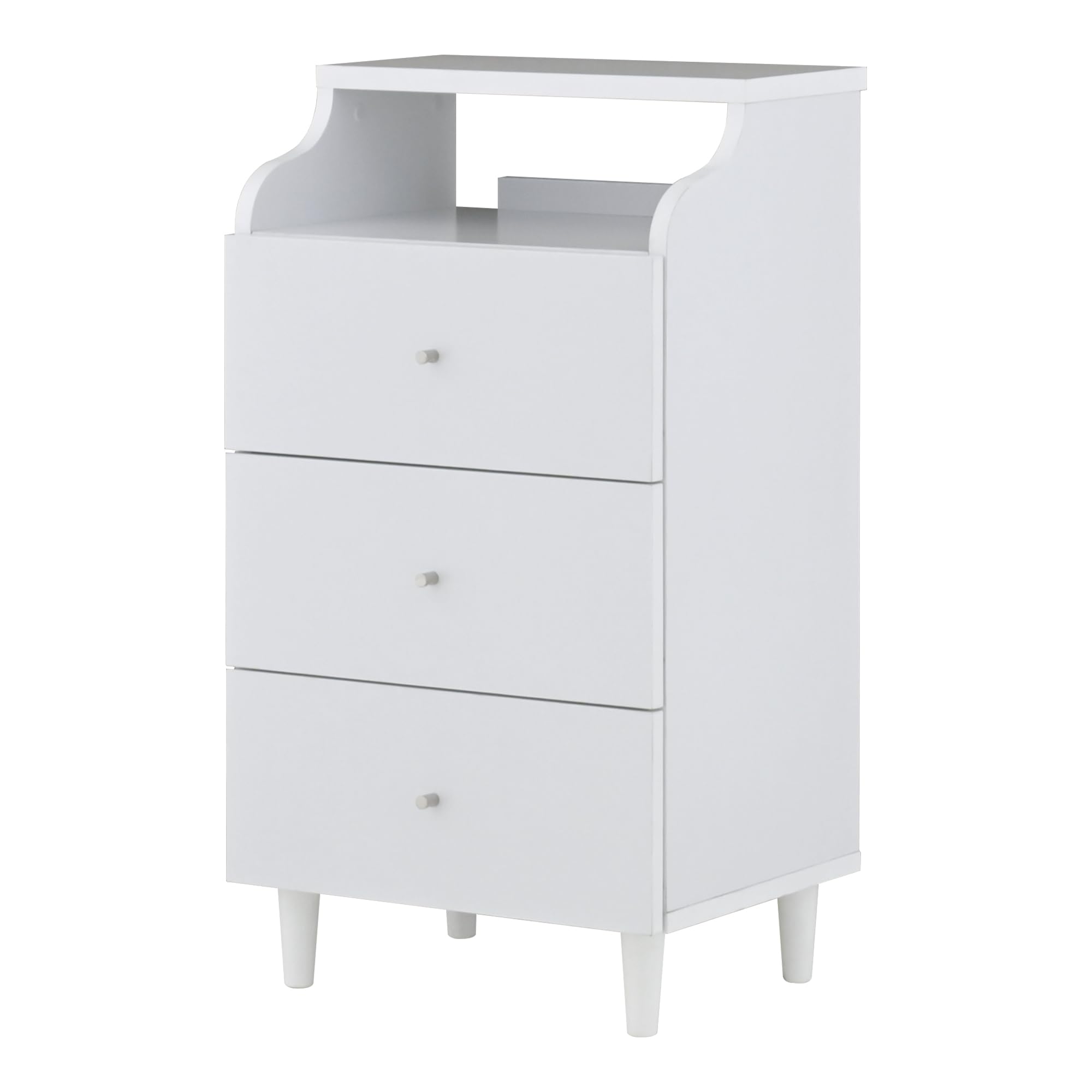 Amazon.co.jp: チェスト 木製 3段 白 北欧 幅45 おしゃれ ホワイト