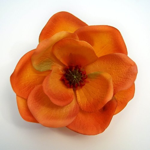Large Magnolia Artificial Flower Hair Clip/Pin Brooch