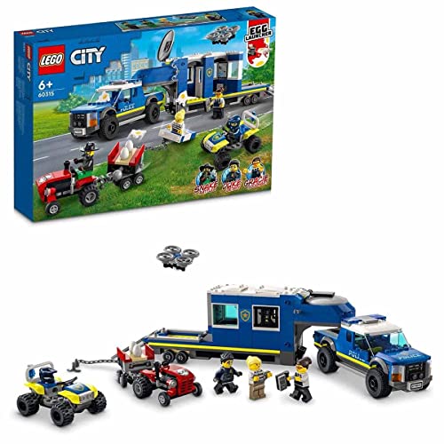 Image of LEGO City Police Mobile Comm& Truck 60315 Building Kit (436 Pcs),Multicolor