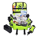 Lightning X Small First Responder EMT EMS Trauma Bag Stocked First Aid Fill Kit B (Fluorescent Yellow)