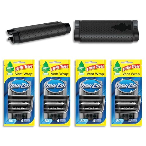 Image of LITTLE TREES Car Air Freshener | Vent Wrap Provides Long Lasting Scent, Invisibly Fresh | New Car Scent, 16 Air Fresheners