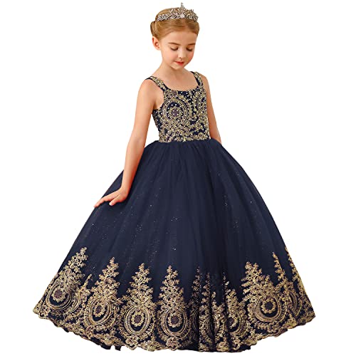 ABAO SISTER Flower Girl Princess Pageant Dress Kids Party Prom Ball Gowns Formal Dresses