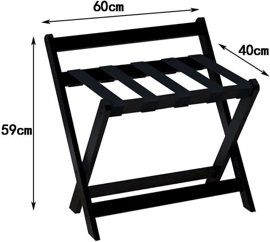 Porte-bagages pliant robuste avec sangles pour valises - 3