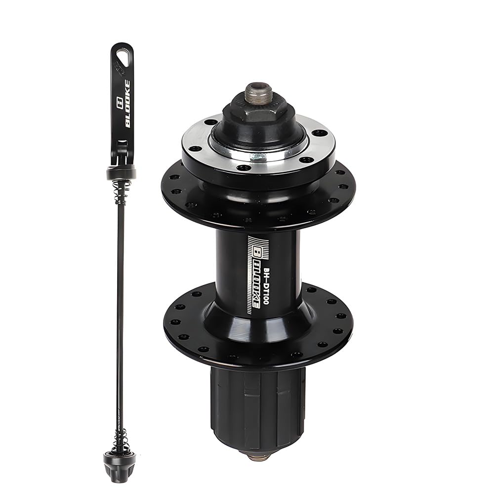 MTB Bike Hub Disc Brake Hubs with Quick Release Levers, Bicycle Hubs 32/36 Hole, HG Standard 7/8/9/10 Speed Cassette (Rear Bike Hub, 36 Hole)
