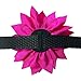 Bow & Arrow Pet Dog Collar Accessories, Two Dog Collar Flowers, Slide On Attachment, Pink and Mint Dot