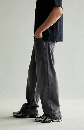 PacSun Men's Blake Extreme Baggy Jeans Cargo Gray