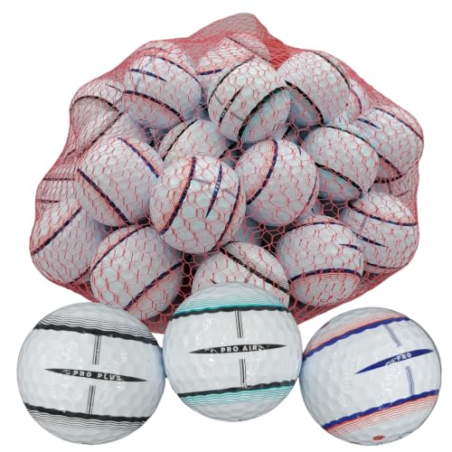 Golf Ball Planet 5A/Mint Recycled Used Golf Balls for Vice Pro Mix in Excellent Condition (50 Pack, Tracer Mix)
