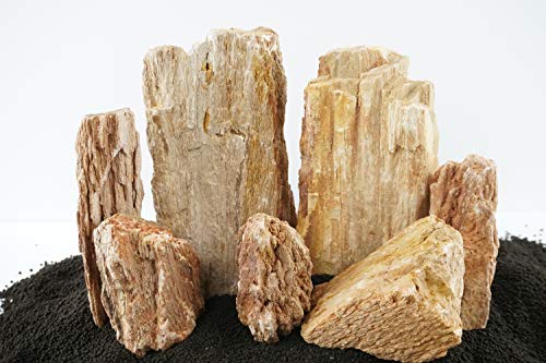 Lifegard Aquatics Aquascaping Burma Petrified Stone Mix Size Kit &ndash; Decorative Aquarium Rocks, Fish...
