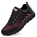 ZPAWDH Femme Air Running Baskets Chaussures Outdoor Gym Fitness Sport Sneakers(Black Red,38EU)