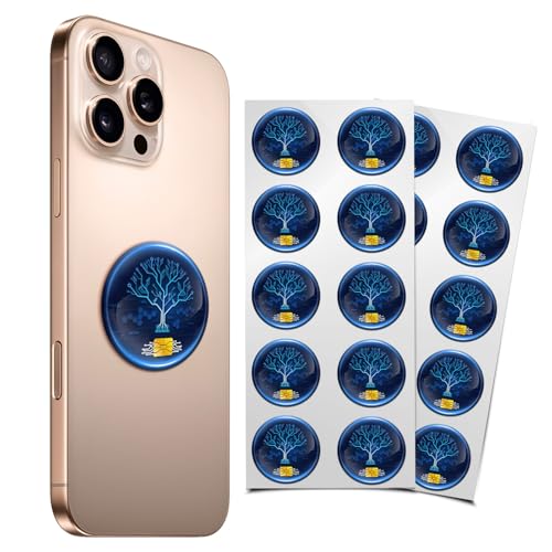 20 Pcs Phone Protection Stickers Neutralizers for Smart Phones/Tablets/Laptops/Computer/WiFi/Priner/TV Electronic Devices Blockers Blue