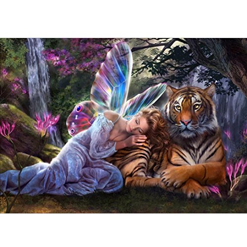 Lookatool DIY Paintings,5D Embroidery Kits Rhinestone Pasted True Diamond Cross Stitch Decor DZ-96