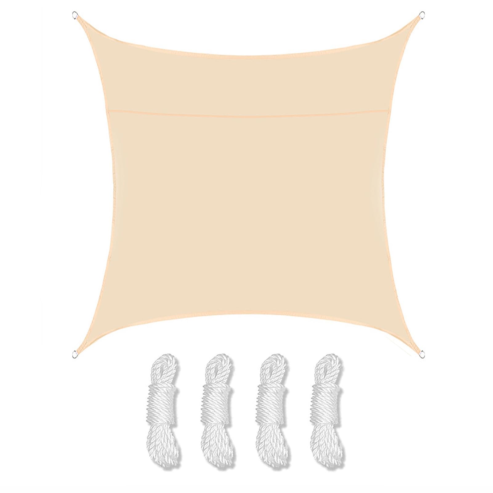 Voile Ombrage Imperméable Toile d'ombrage Rectangulaire Orange Clair Toile d Ombrage 95% Une Protection des Rayons UV Toile d'ombrage pour Extérieur Terrasse Jardin Balcon, Beige,A,3X3m