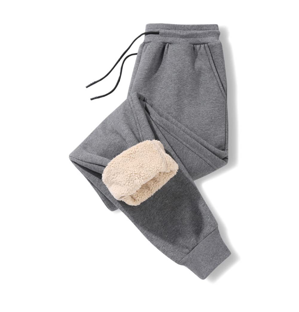Męskie spodnie dresowe do joggingu, zimowe pogrubione bawełniane spodnie z 3 kieszeniami, modne wiązane stopy design termiczna patelnia sportowa