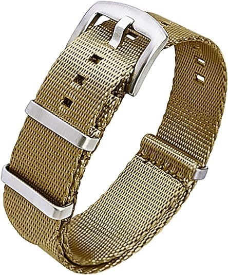 Ritche Christmas Gift Nylon Watch Strap with Heavy Buckle Bands 18mm 20mm 22mm Premium Seat Belt Nylon Watch Bands for Men Women, White Elephant Gifts, Stocking Stuffers for Men - image 1