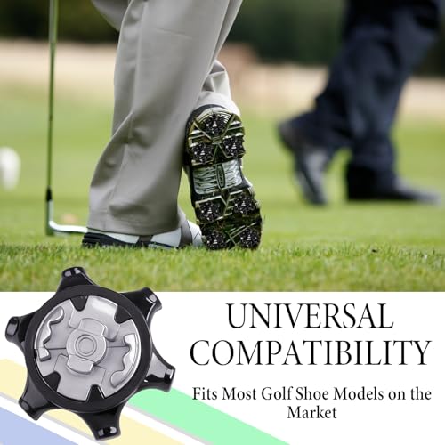 20Pcs Golf Shoe Spikes for Footjoy,Replacement Golf Shoe Studs,Black Metal Cleats Improves Grip and Comfort,Universal Spikes for Running Shoes,Easy to Install,Anti-Slip - Image 6
