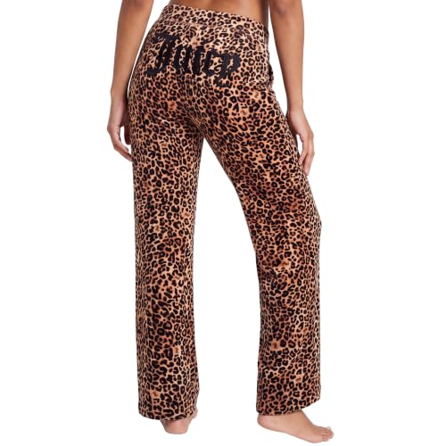 Image of Juicy Couture Women's Velvet Fleece Lounge Pajama Pant with Rhinestones
