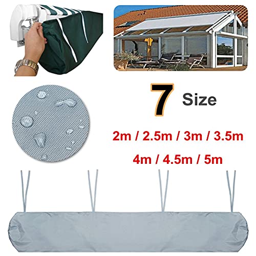 Funda impermeable para patio, 3 m, resistente al polvo, con cordón, protección UV plateada y resistente a la intemperie, para muebles