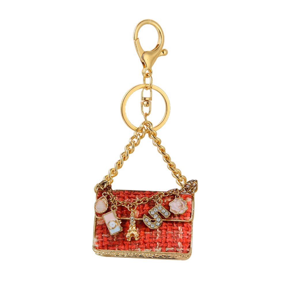 SunfansGirls Women Beautiful Elegant Luxury Mini Handbag Shape Keychain Key Ring Key Chain Girls Gift