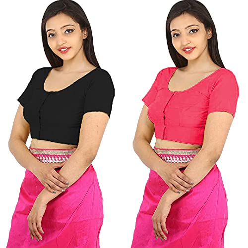 Image of Namita Women's Rubia Cotton Solid Half Sleeve Blouse