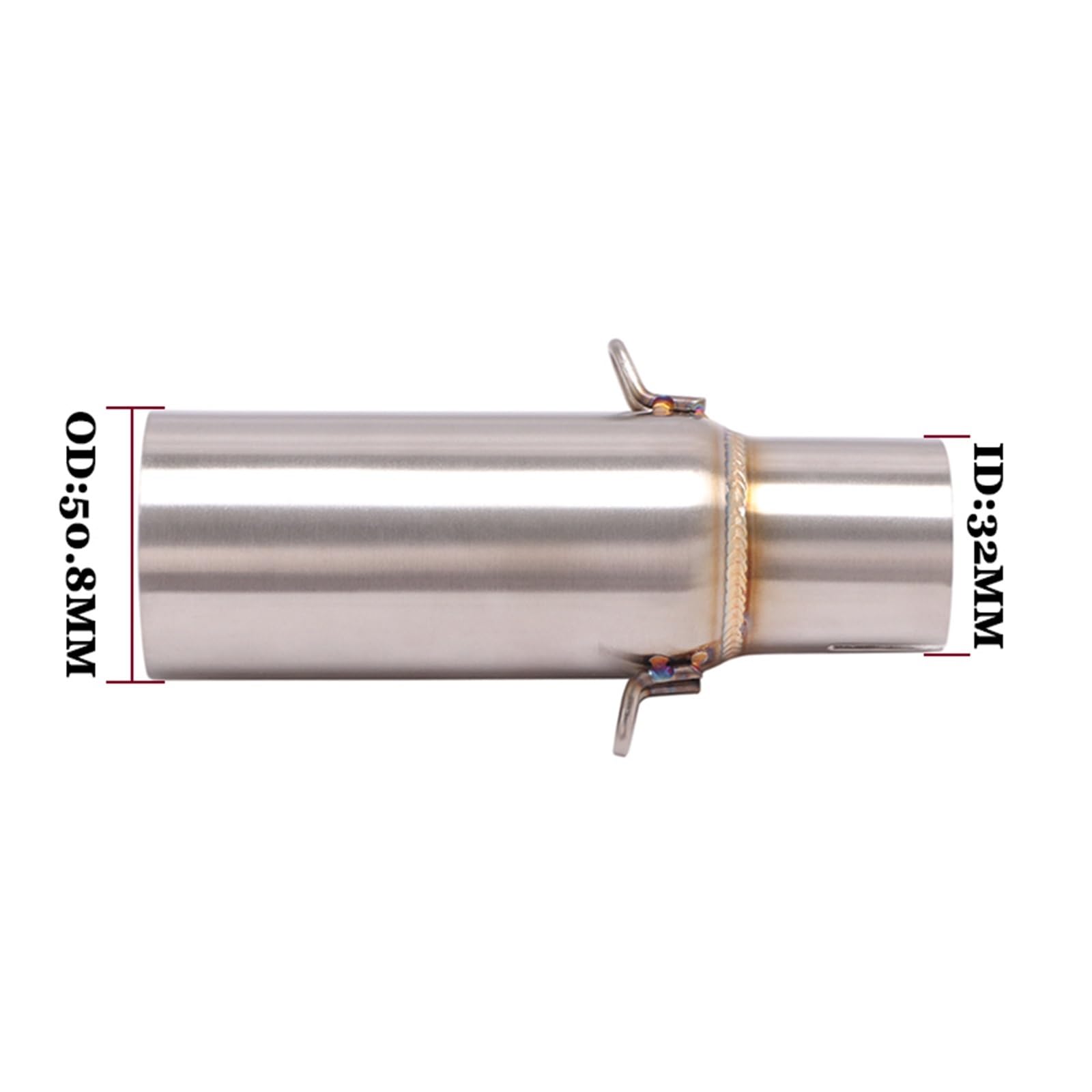 Escape Moto Para Piaggio Para MP3 Para BEVERLY 125 300 Tubo De Conexión Medio De Escape Para Motocicleta Tubo De Escape Antideslizante Para Moto Motocicleta Tubo Cola Escape