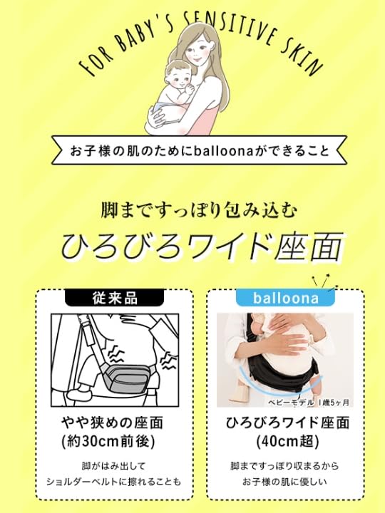 balloona 抱っこバッグ ブラック Lサイズサムネイル5