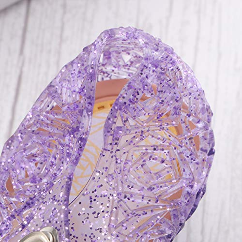 Jelly Sandal for Girls Princess Girls Sandals Flat Sandals for Toddler Dress Up Cosplay4