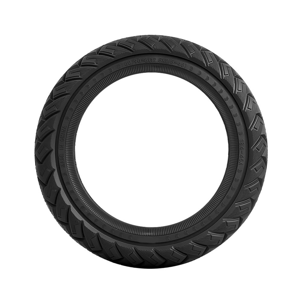 Neumático sólido para scooter eléctrico, neumático sin cámara de 12 pulgadas 60/90-8 para Xiaomi Mi Electric Scooter 5 Plus, goma resistente al desgaste, negro, paquete
