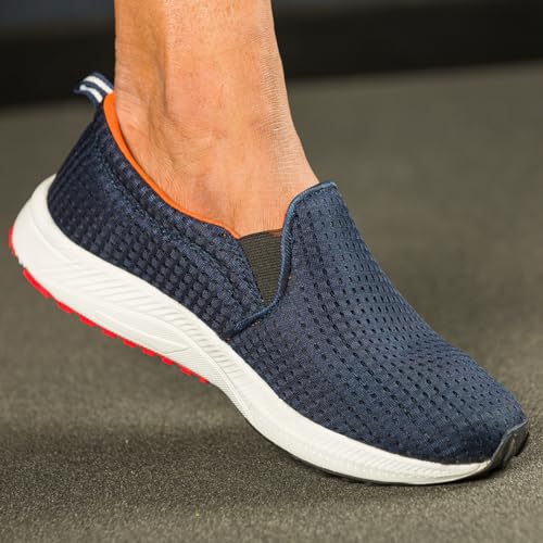 Image of AVANT Men's Bolt Slip-on Training Shoes |100% Pure Rubber Outsole | Natural Rubber EVA Insole | Enhanced Grip for Low Abrasion |Quick Dry Polo Mesh
