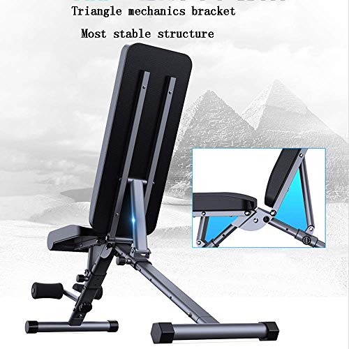 Weights Bench Weights Bench Fitness Crunches Abdominal Board Exercise Bench Multi-Functional Foldable Dumbbell Bench - Afbeelding 4
