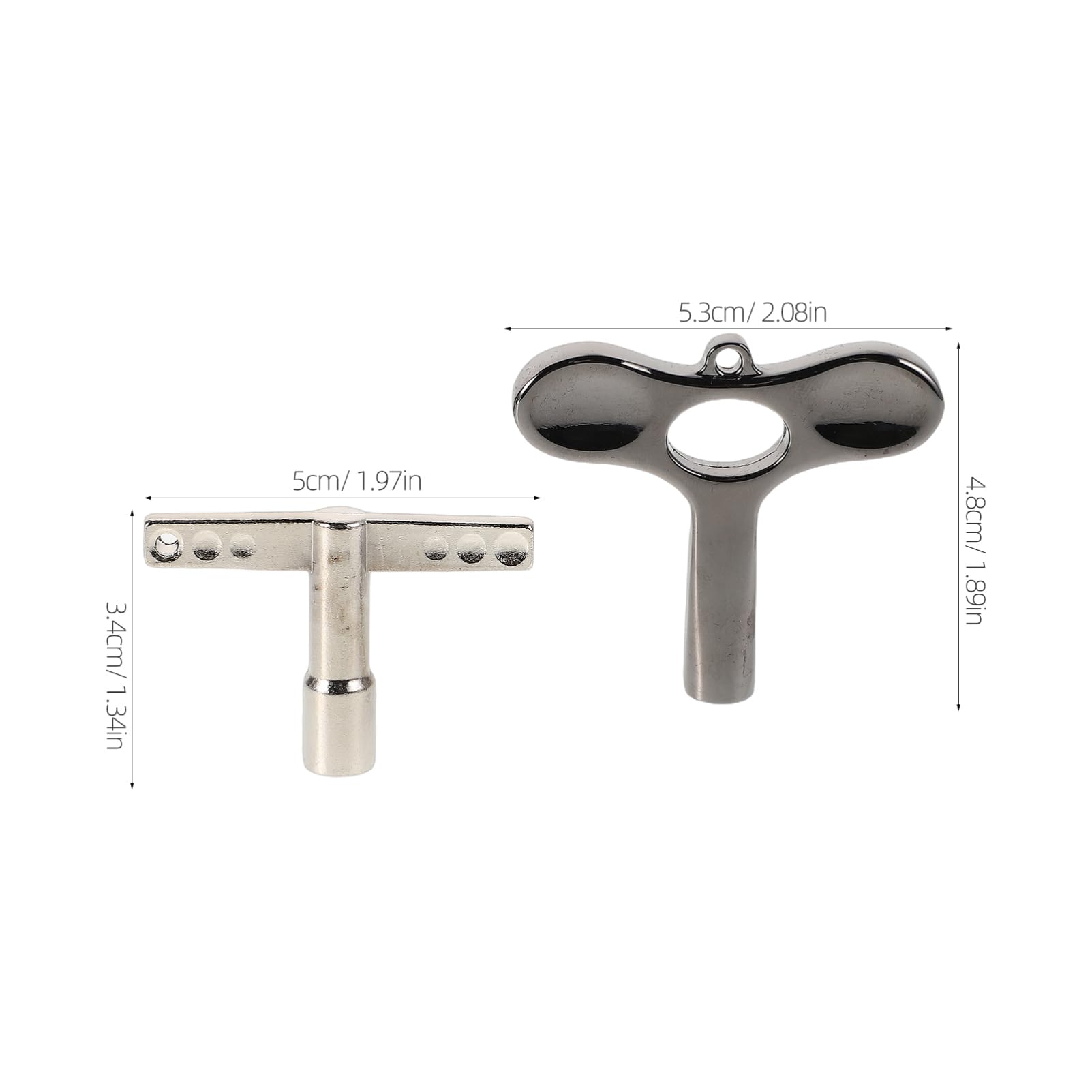 BESPORTBLE 2Pcs Drum Key Wrench Durable Metal Tuning Tools for Snare Drum Electronic Drums and Drum Easy to Use Drum Tuning Equipment for All Skill Levels
