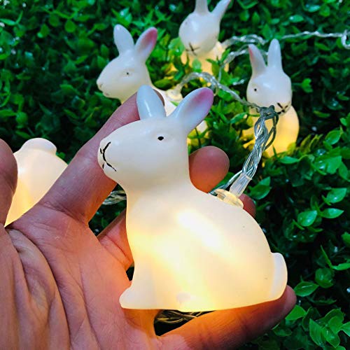 Cordão de Luzes de Coelho de Páscoa PretyzOOM Luzes LED Coelhinho de Fada Luzes Noturnas Decorativas