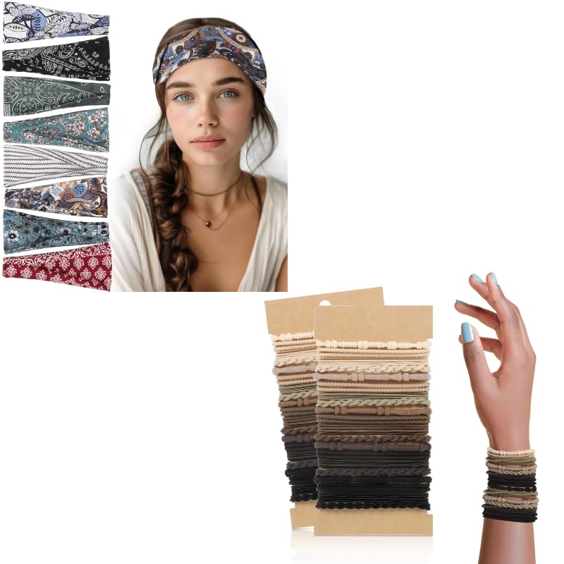 obeoby Boho Headbands and Boho Hair Ties