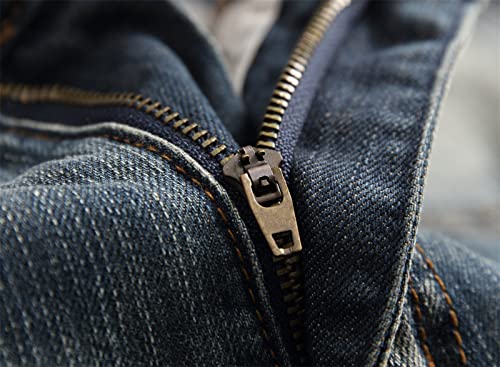 Jeans rectos desgastados para hombre DGHM-JLMY miniatura 4