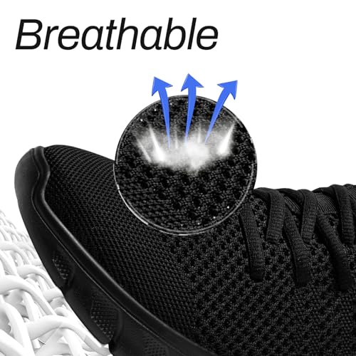 Men Running Tennis Shoes Gym Fashion Sneakers Walking Workout Shoes Athletic Slip on Breathable Mesh Comfortable Lightweight Casual Sport Shoe2