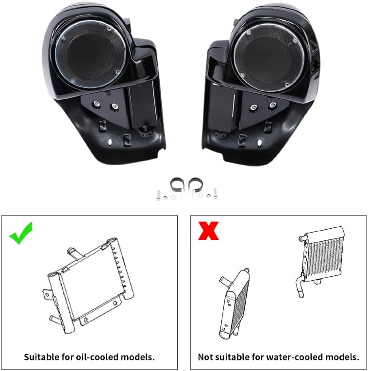 Miniatura 2 de Kits de carenado de motocicleta para Harley, SLMOTO 6 12 pulgadas, caja de altavoces inferior ventilada, kits de carenado para Harley Touring Road