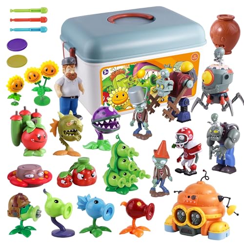 ROLOSO Plants and Zombies Toys Figures vs Peashooter...