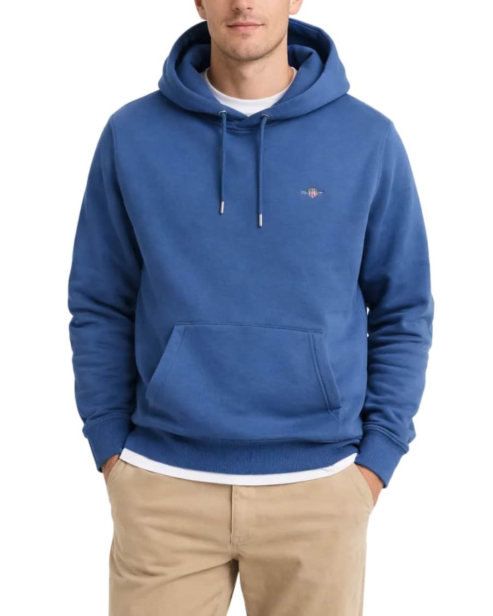 GANT REG Shield Hoodie, Blue (vintage blue), XXXL